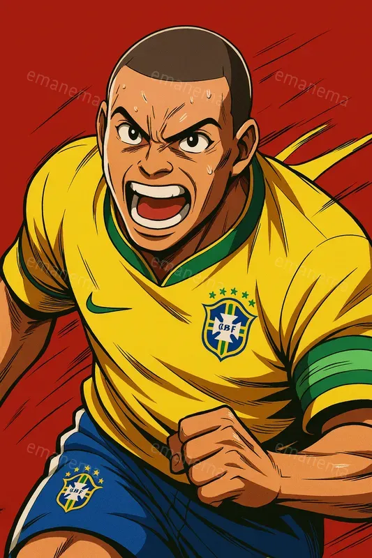 Anime Illustrations Of A Soccer Player