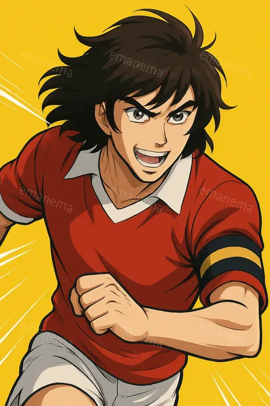 Anime Illustrations Of A Soccer Player