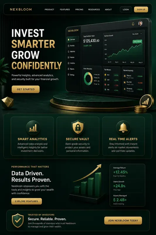 3D Saas Landing Page Studios