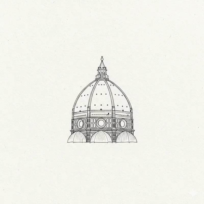 Minimalist Editorial Ink Sketch Scenes