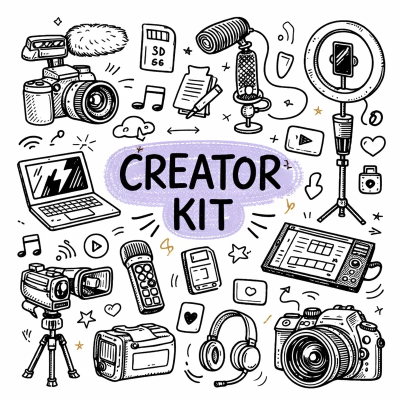 Hand Drawn Gadget Doodles
