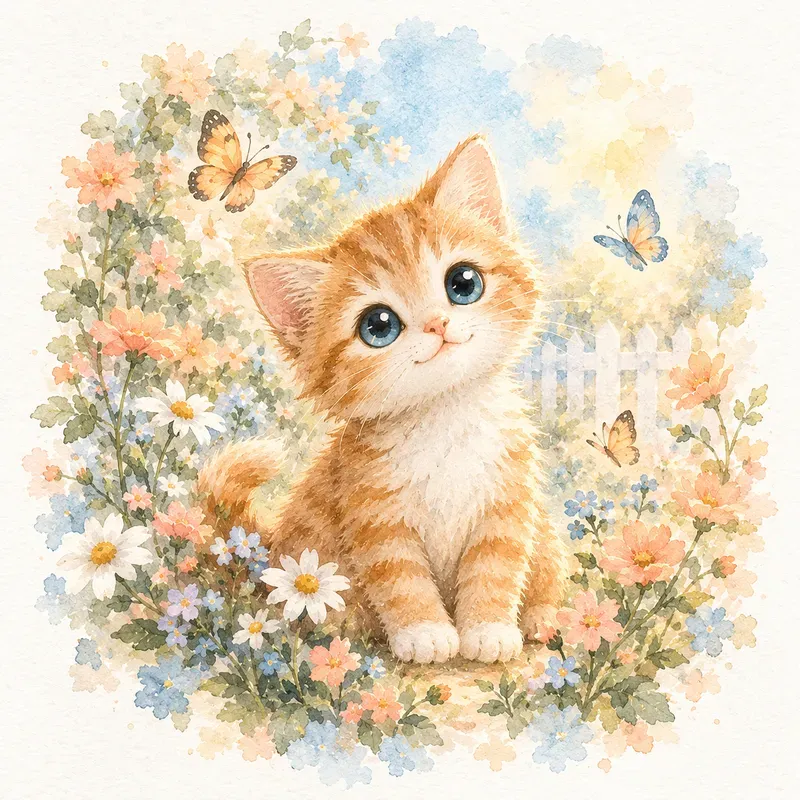 Watercolor Woodland Animal Art