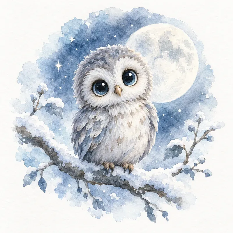 Watercolor Woodland Animal Art