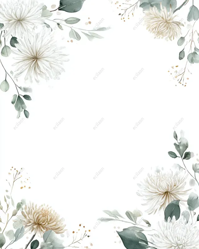 Watercolor Wedding Card Backgrounds
