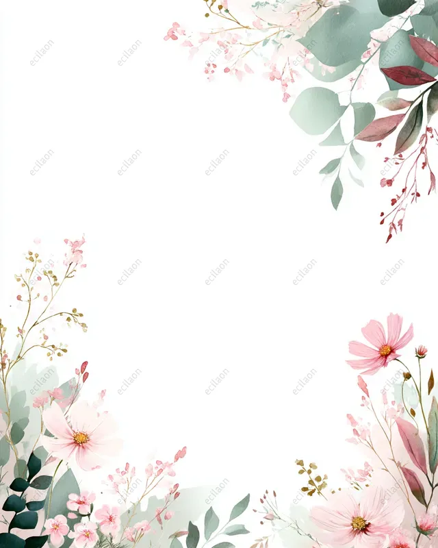 Watercolor Wedding Card Backgrounds