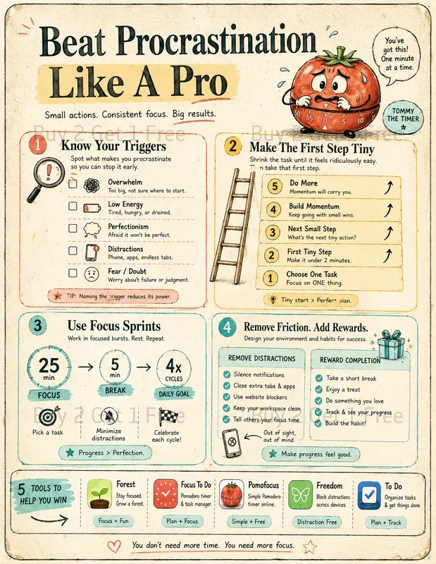 Productivity Infographic Posters