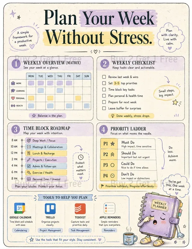 Productivity Infographic Posters