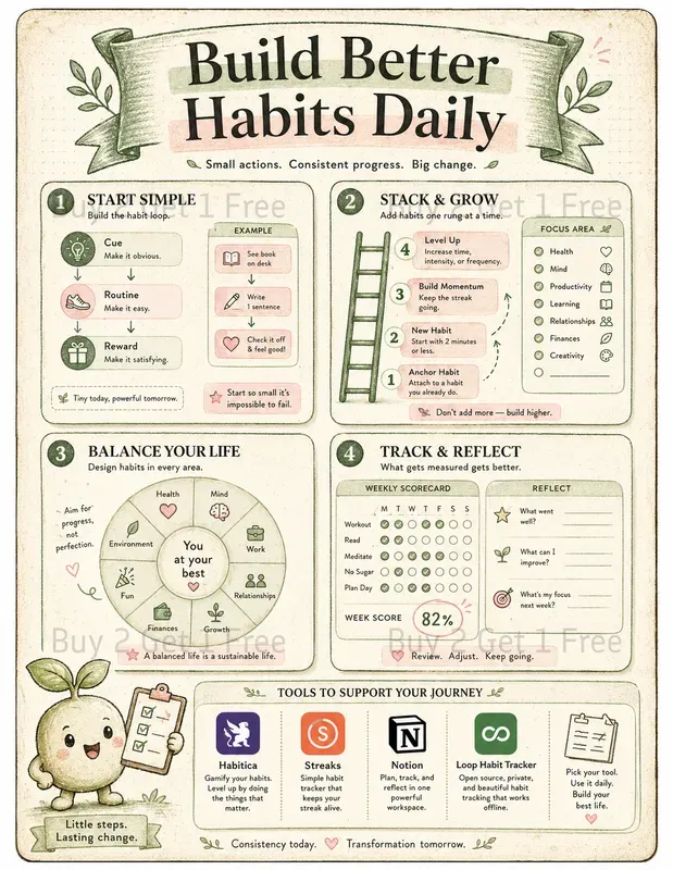 Productivity Infographic Posters