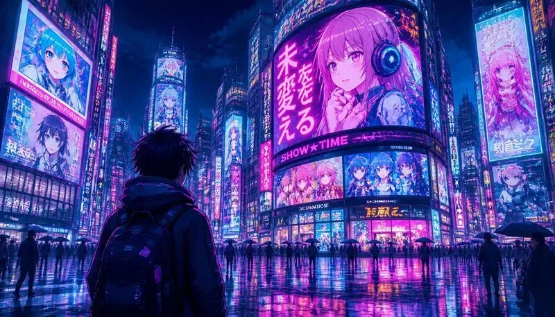 Cyberpunk Anime Megacities