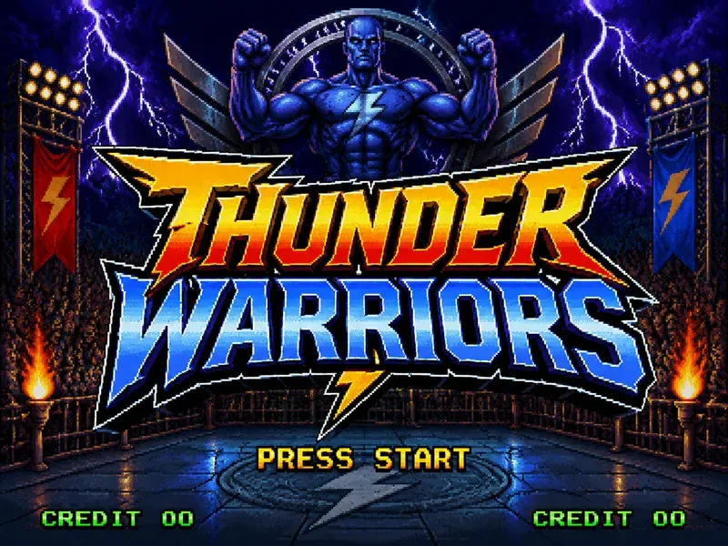 16bit Fighting Game Main UI Screens