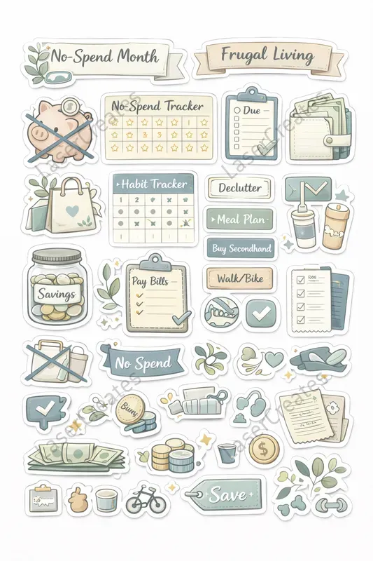Budget Savings Sticker Sheets