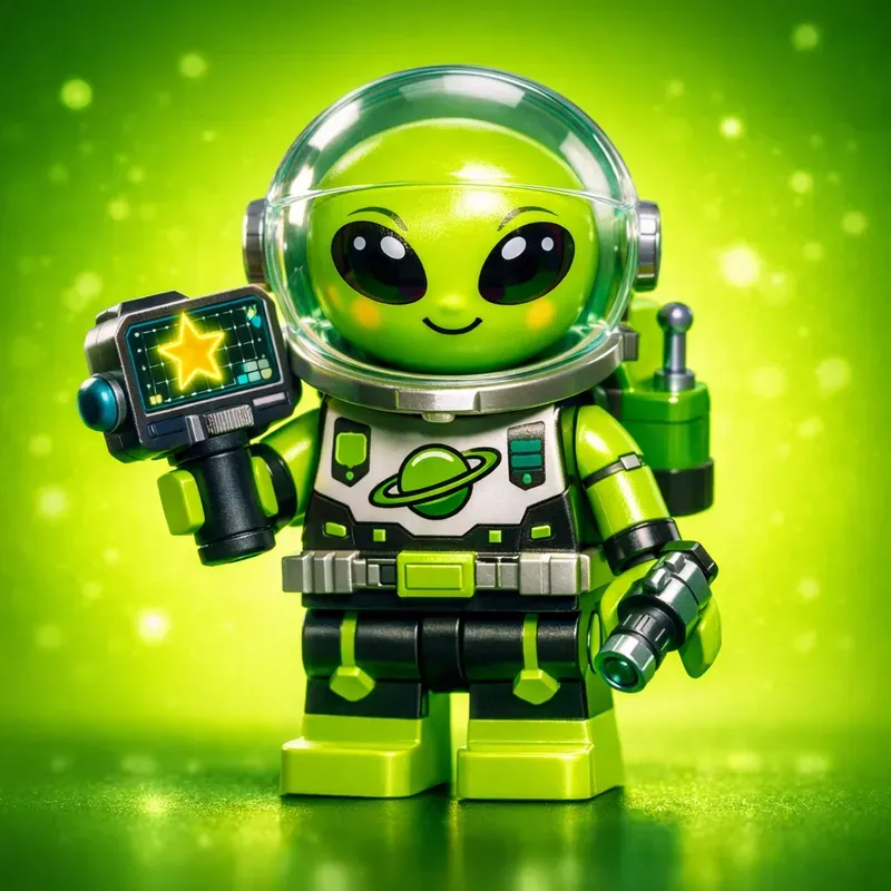 Playful Brick Character Studio Art