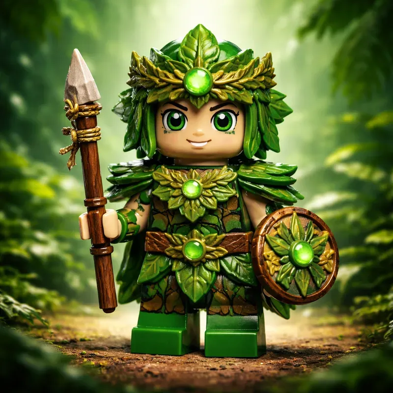 Playful Brick Character Studio Art