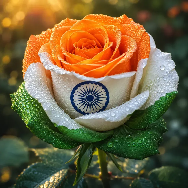 Patriotic Flag Roses