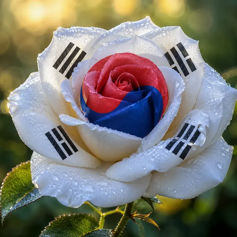 Patriotic Flag Roses