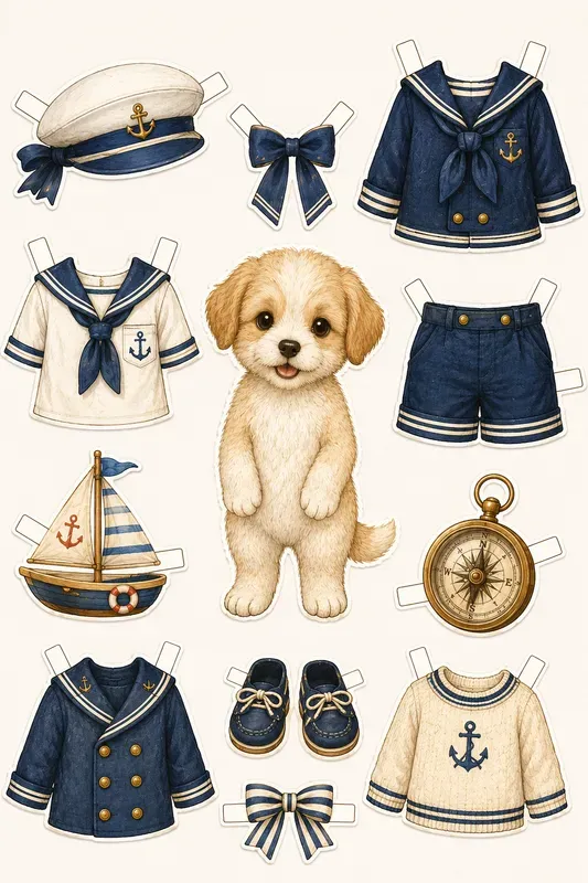 Strawberry Bunny Vintage Dressup Sheets