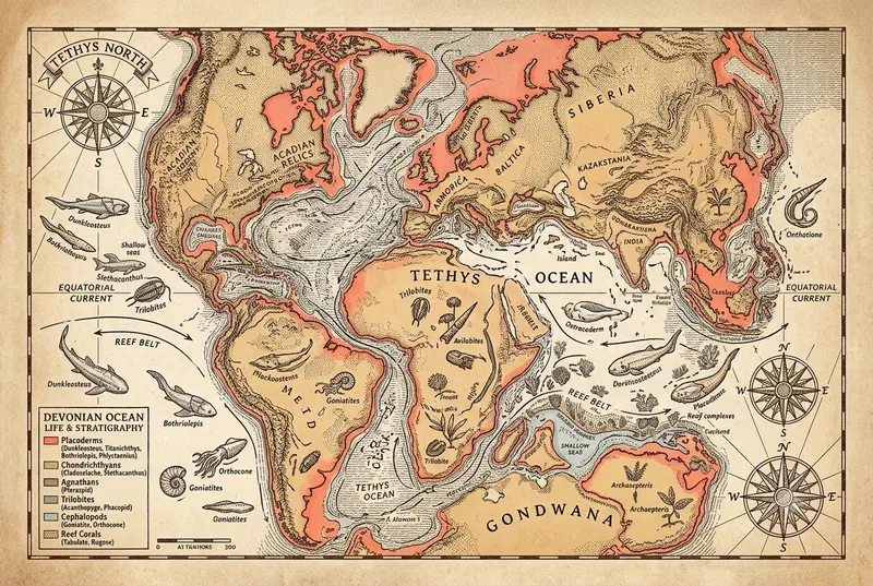 Prehistoric World Map Graphic Assets