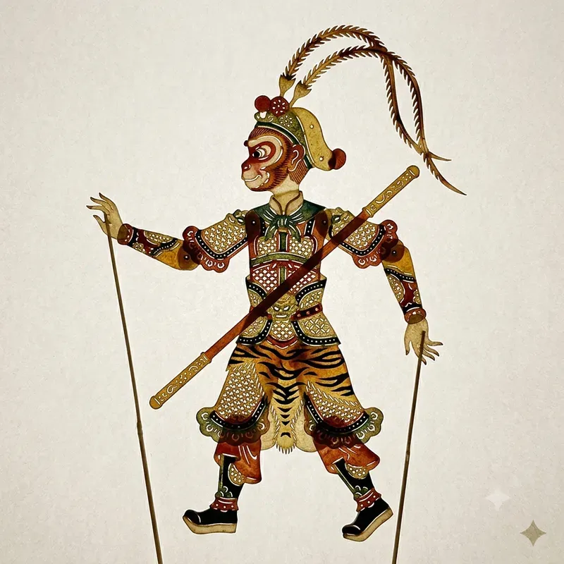 Chinese Shadow Puppet Characters