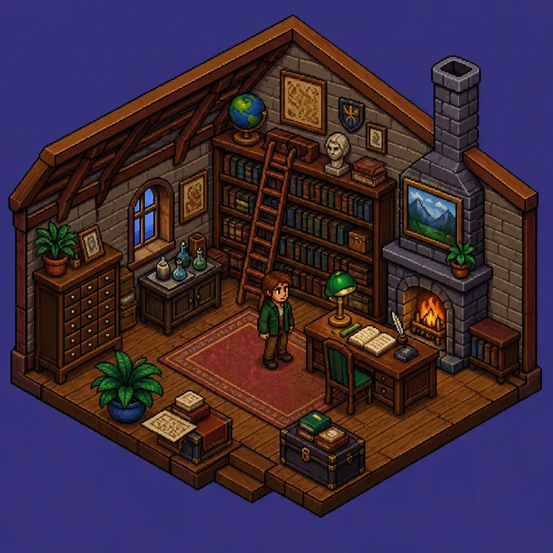 Retro RPG Isometric Pixel Art Environments
