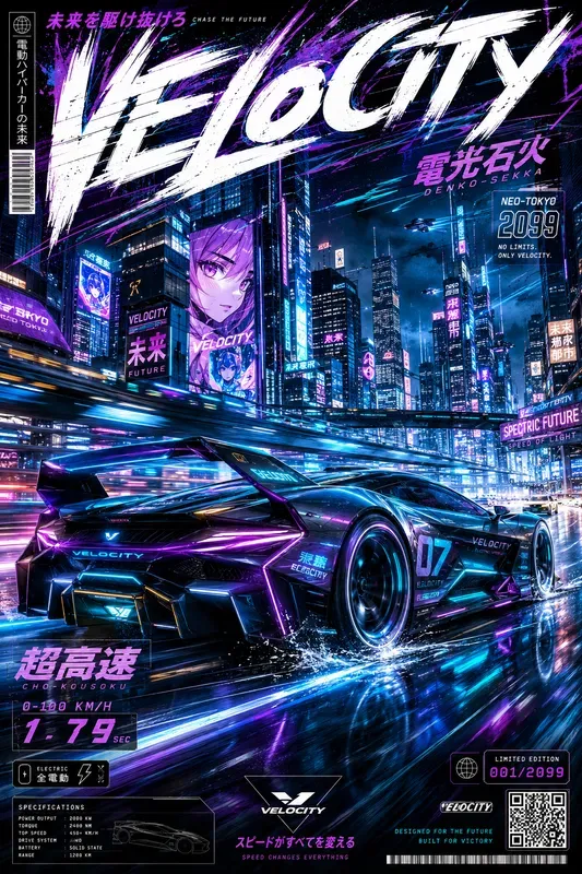 Manga Racing Poster Generator