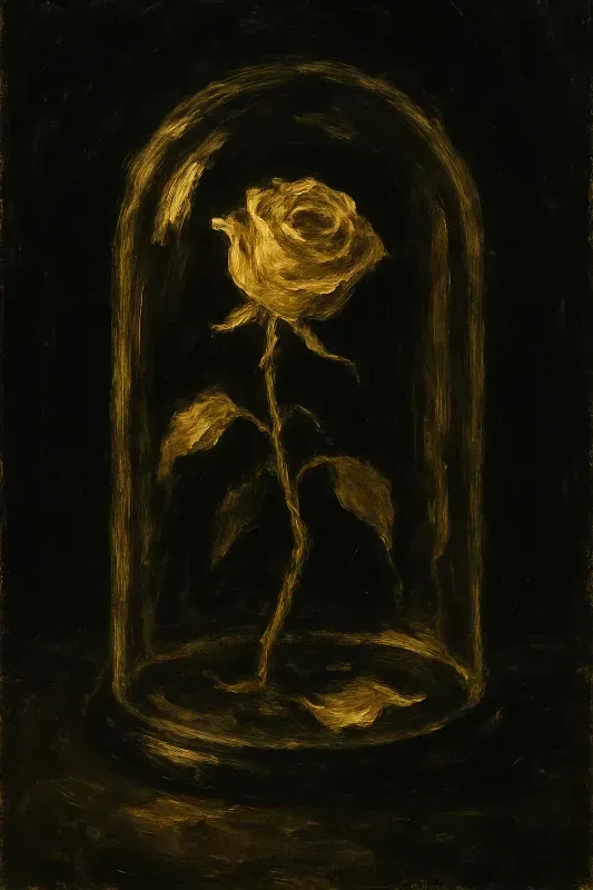 Black Gold Impressionist Art