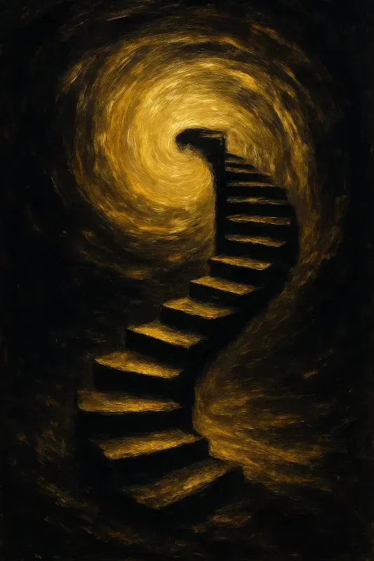 Black Gold Impressionist Art