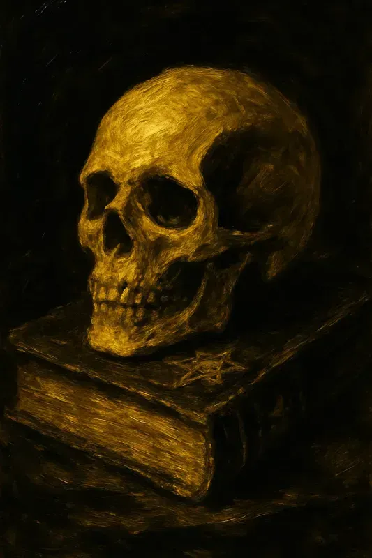Black Gold Impressionist Art