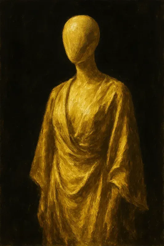 Black Gold Impressionist Art