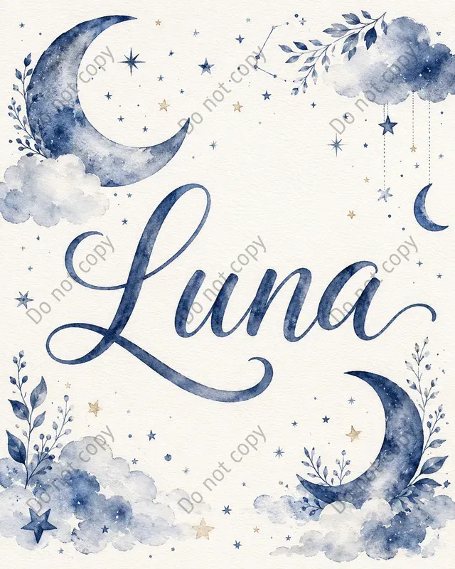 Watercolor Nursery Name Signs