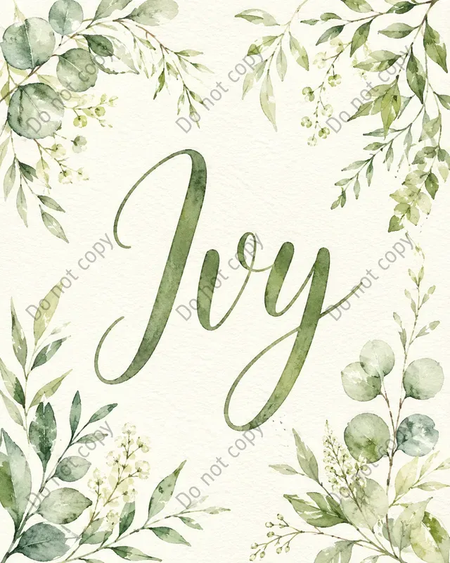 Watercolor Nursery Name Signs