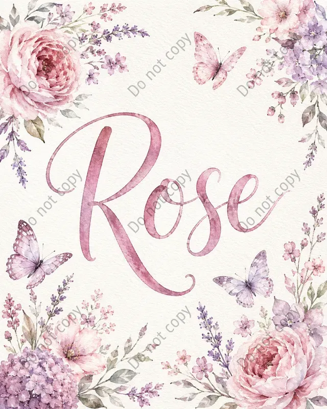 Watercolor Nursery Name Signs