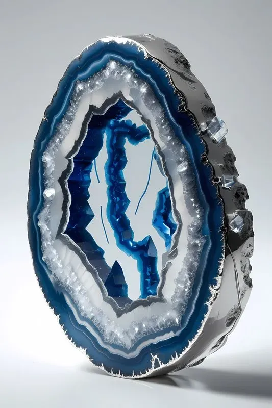 Luxurious Crystal Geode Art