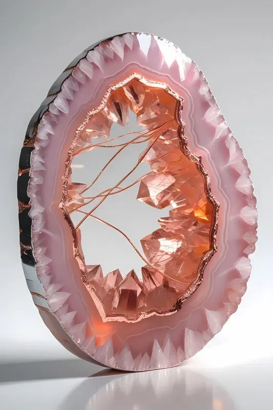 Luxurious Crystal Geode Art