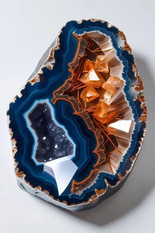 Luxurious Crystal Geode Art