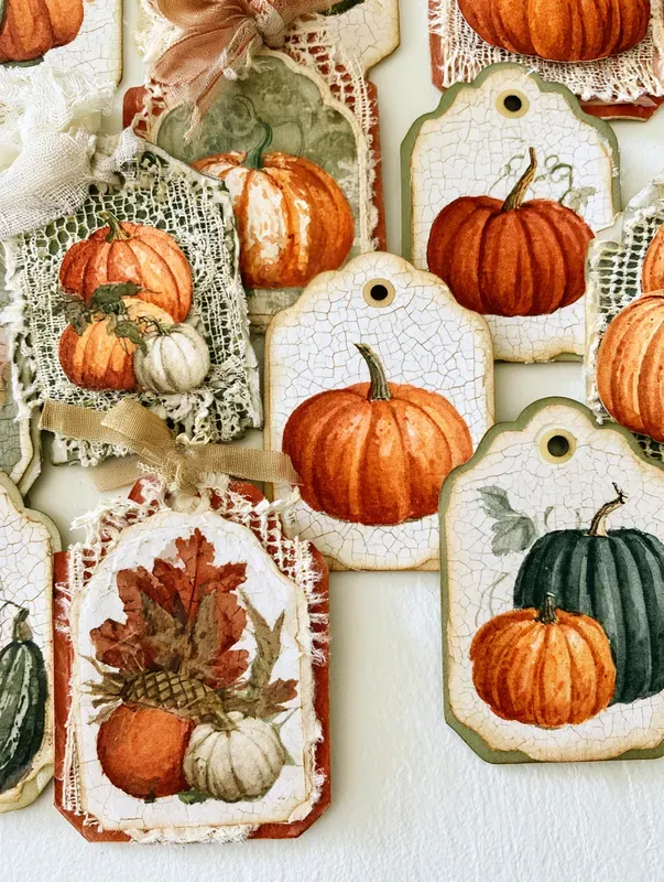 Autumn Harvest Junk Journal Clusters