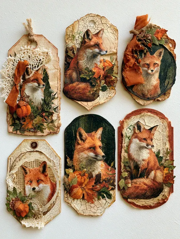 Autumn Harvest Junk Journal Clusters