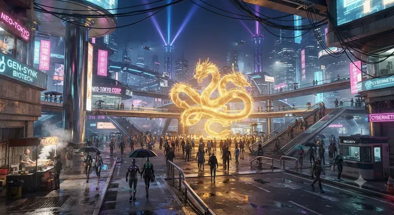 Cyberpunk Neotokyo Streetscapes