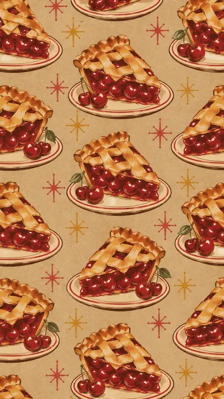 Dinner Kraft Paper Seamless Patterns
