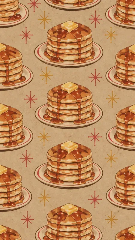 Dinner Kraft Paper Seamless Patterns