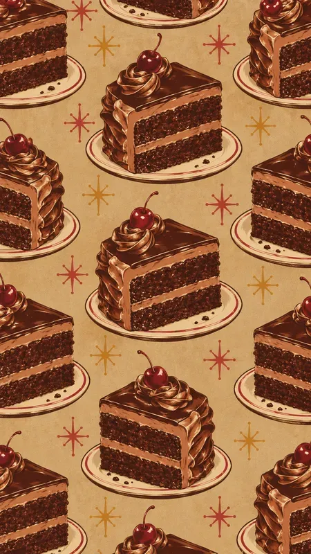 Dinner Kraft Paper Seamless Patterns