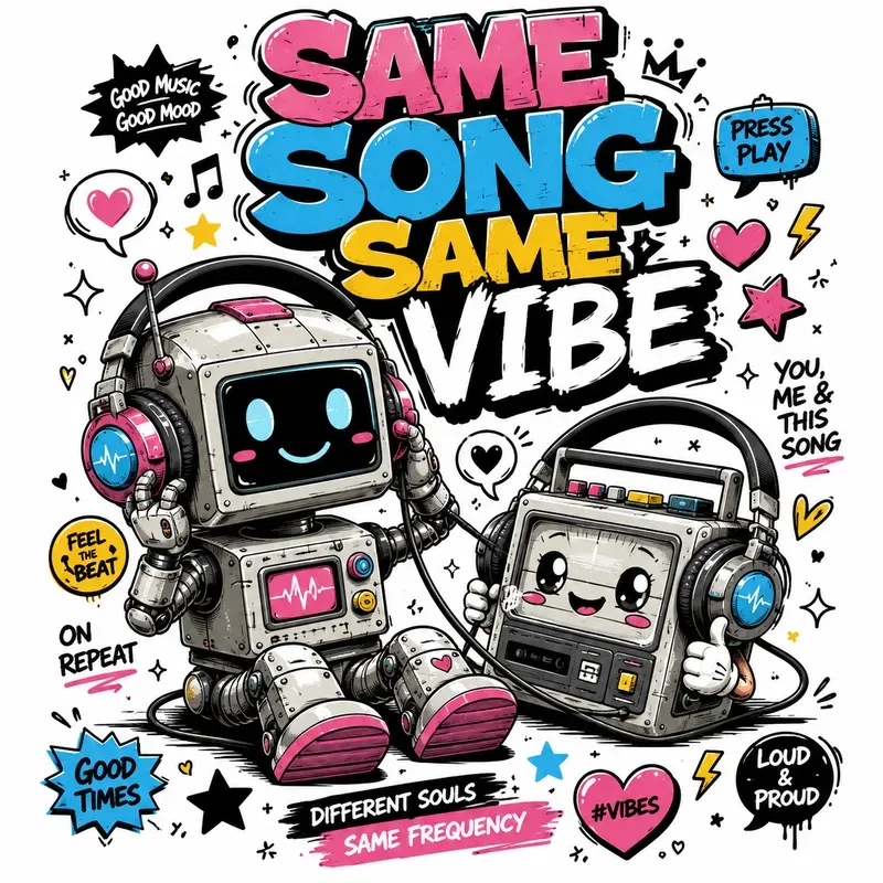 Cute Streetwear Love Doodle Tshirts