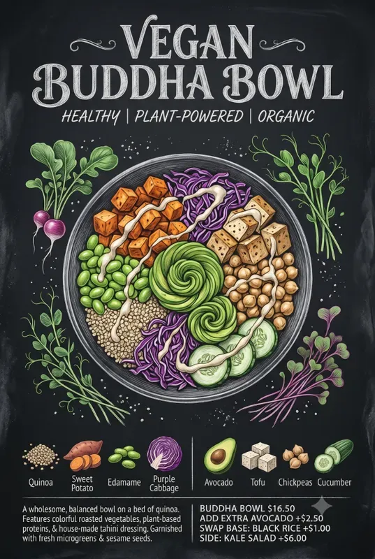 Bistro Chalkboard Menu Art Templates