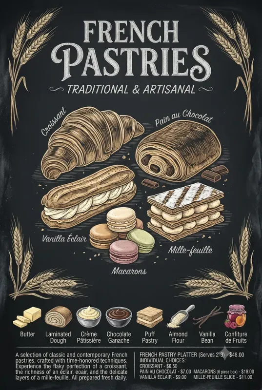 Bistro Chalkboard Menu Art Templates
