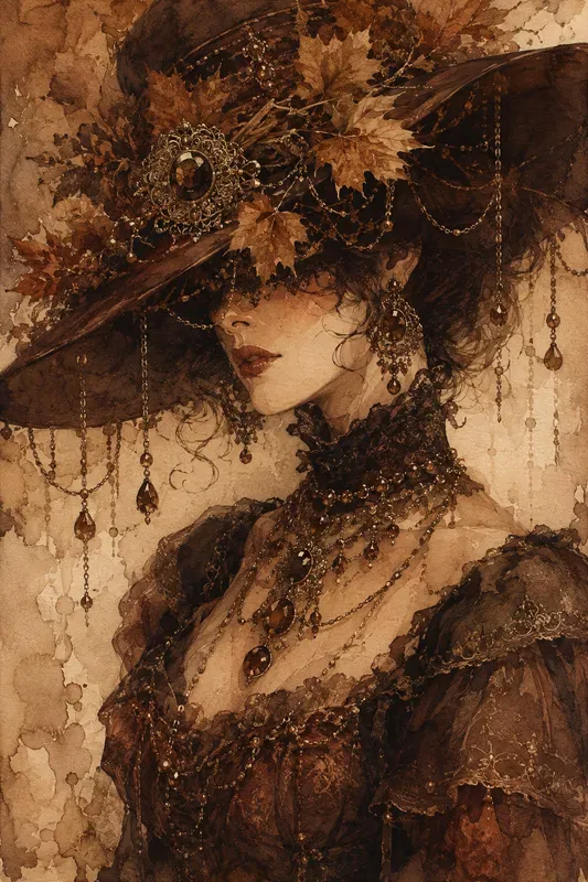 Vintage Watercolor Aristocrat Portraits