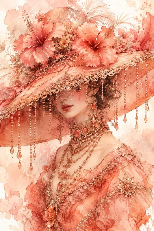 Vintage Watercolor Aristocrat Portraits
