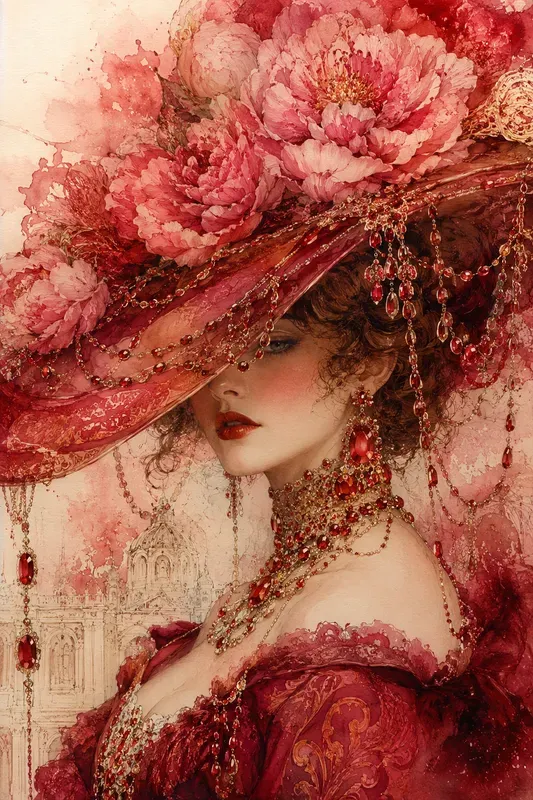 Vintage Watercolor Aristocrat Portraits
