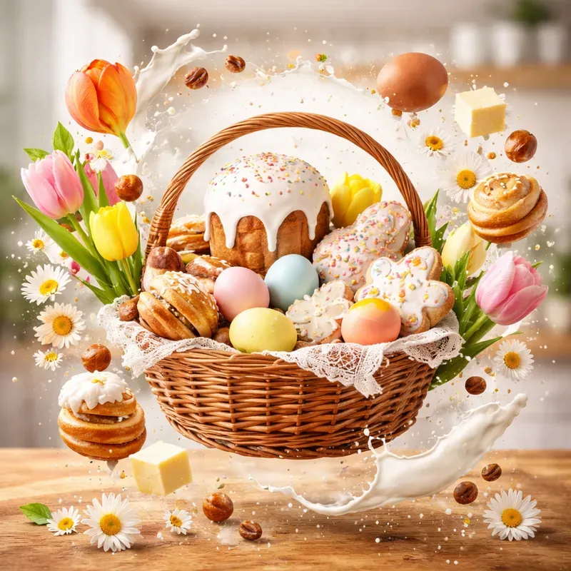 Easter Food Splash Dynamic Compositions