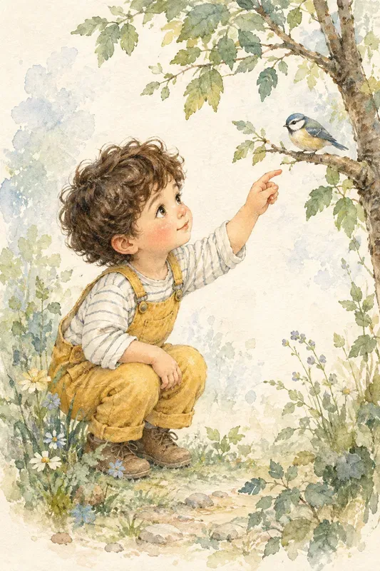 Whimsical Watercolor Childhood Adventures