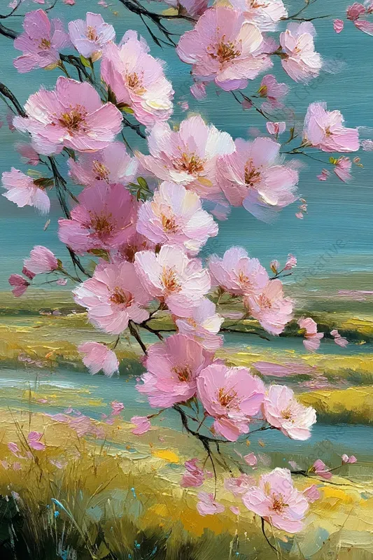 Expressive Floral Oil Paintings