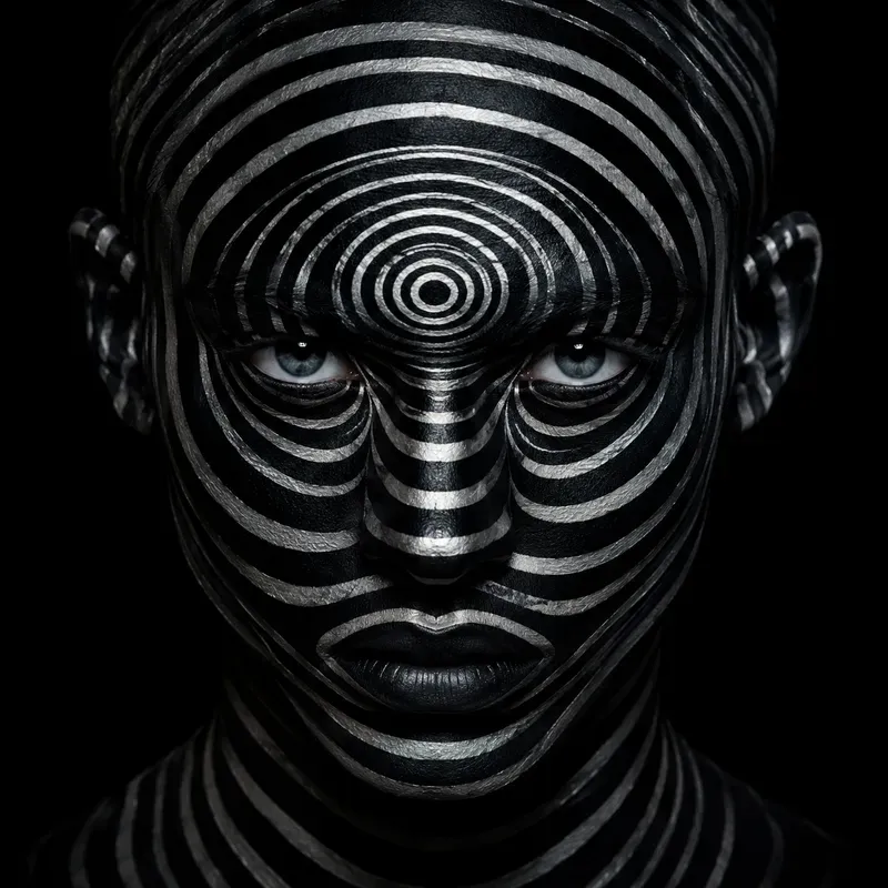 Surreal Optical Illusion Faces